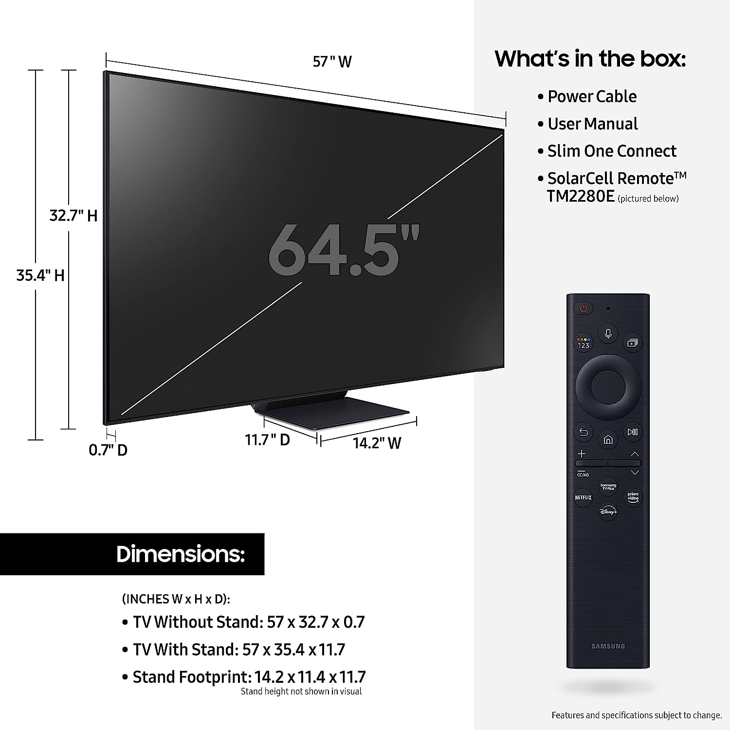Samsung 65" Class QN95BD Samsung Neo QLED 4K Smart TV (2022) - QN65QN95BDFXZA