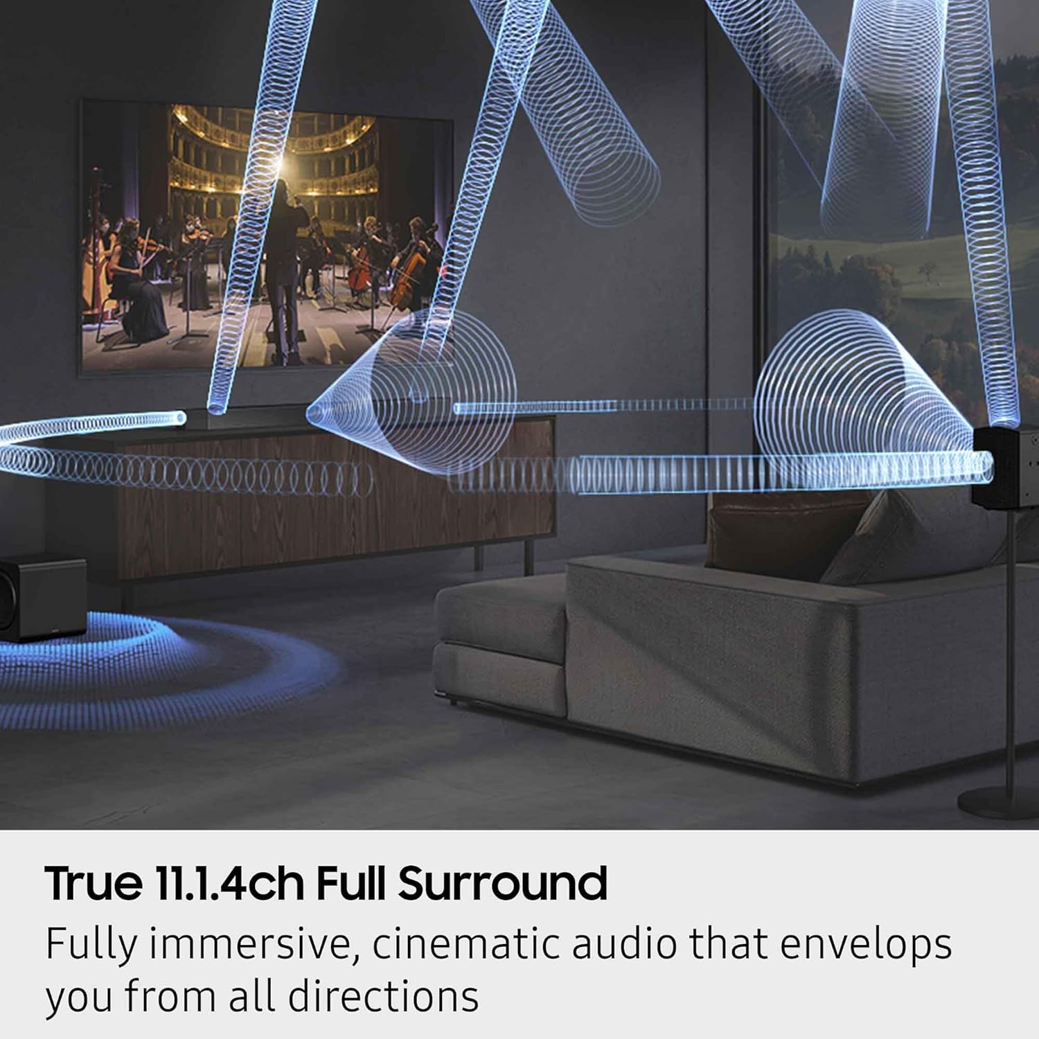 Samsung Q-series Soundbar HW-Q990F 11.1.4 ch Subwoofer & Rear Speaker (2025) (Used like new)