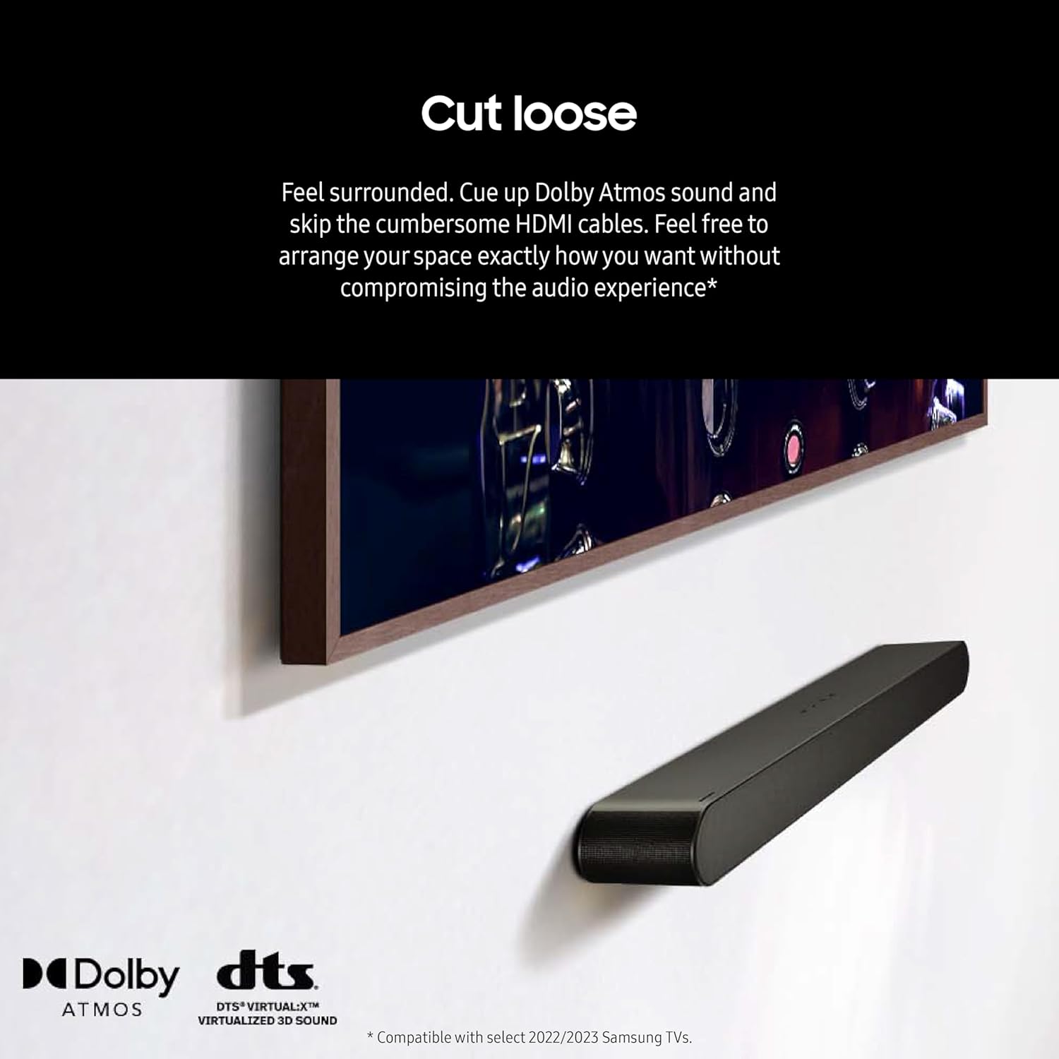 Samsung HW-S60D 5.0ch All-in-One Soundbar w/ Wireless Dolby Atmos (2024)- HW-S60D