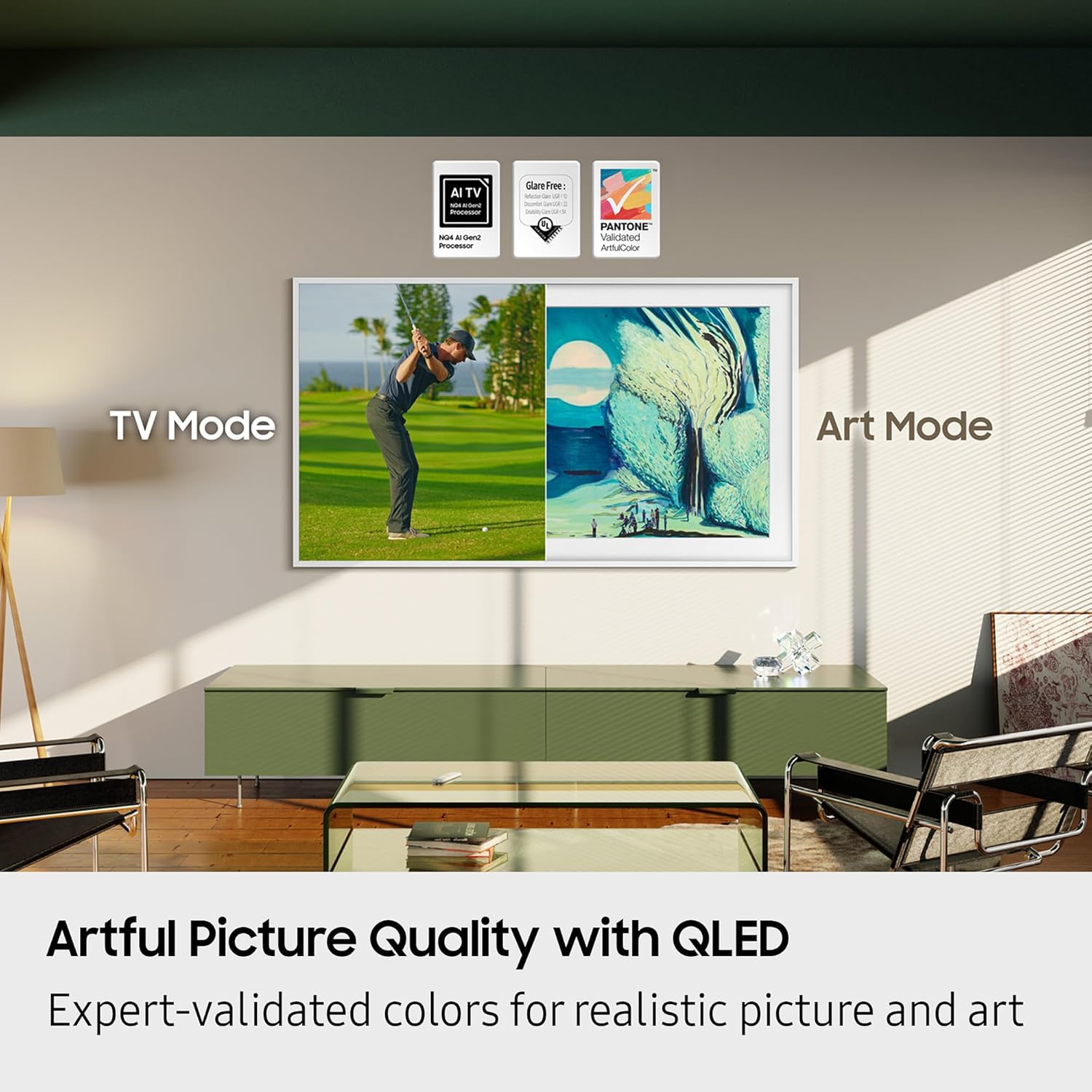 Samsung 55" Class The Frame QLED HDR Smart TV LS03FA (2025) - QN55LS03FAFXZA (Used Like New)