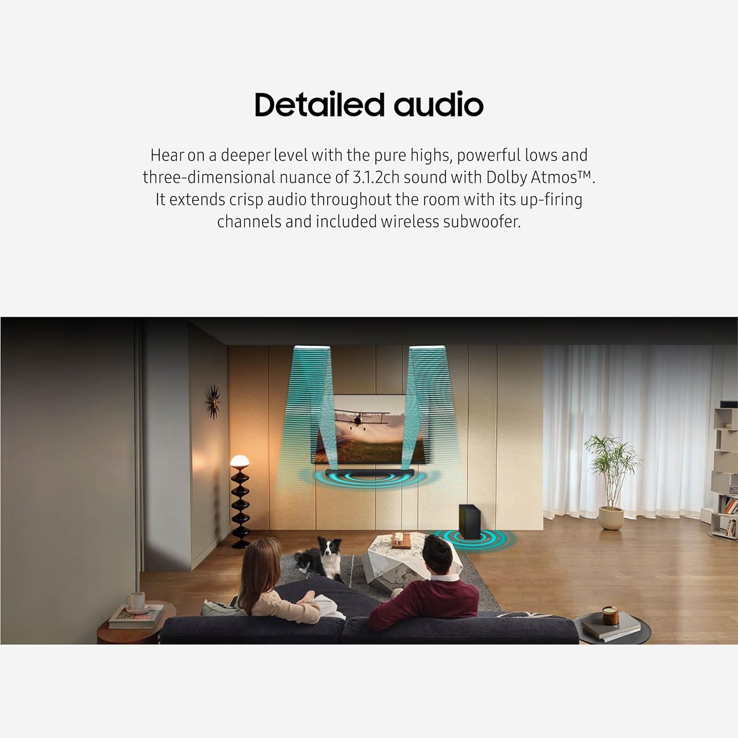 Samsung Q-series 5.1.2 ch. Wireless Dolby ATMOS Soundbar (2024) - HW-QS730D/ZA