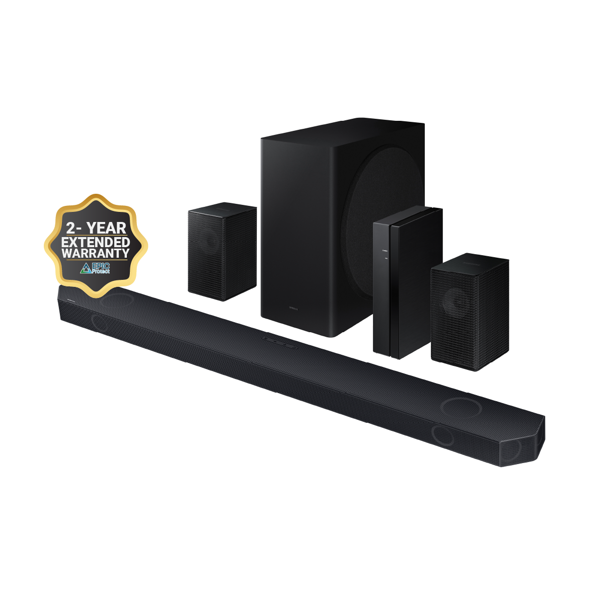 SAMSUNG 85" Class Neo QLED 4K QN90C Series Smart TV (QN85QN90C, 2023 Model) Bundle SAMSUNG HW-Q910C 9.1.2ch Soundbar + Plus 2 Year Extended Warranty