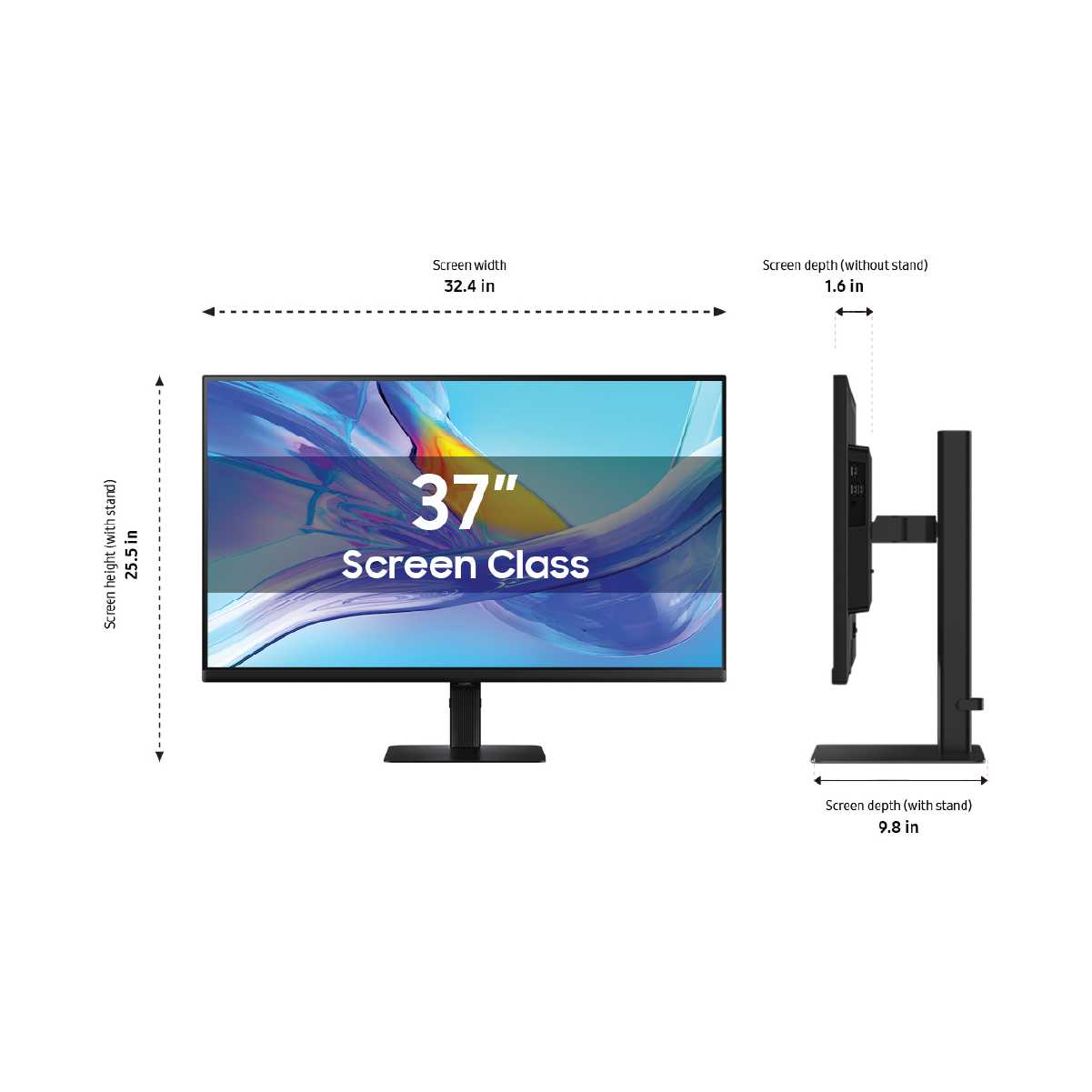 Samsung 37 " ViewFinity S8 S80UD UHD Monitor - LS37D800UANXZA (2025)