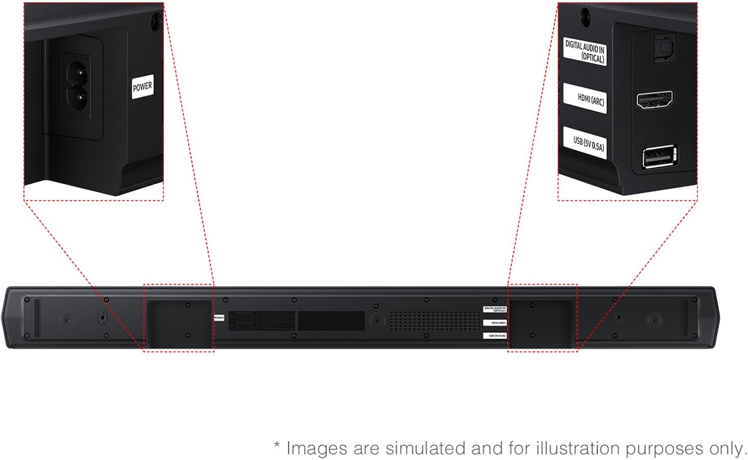 Samsung B-series Soundbar HW-B550F 2.1 ch Subwoofer (2025)