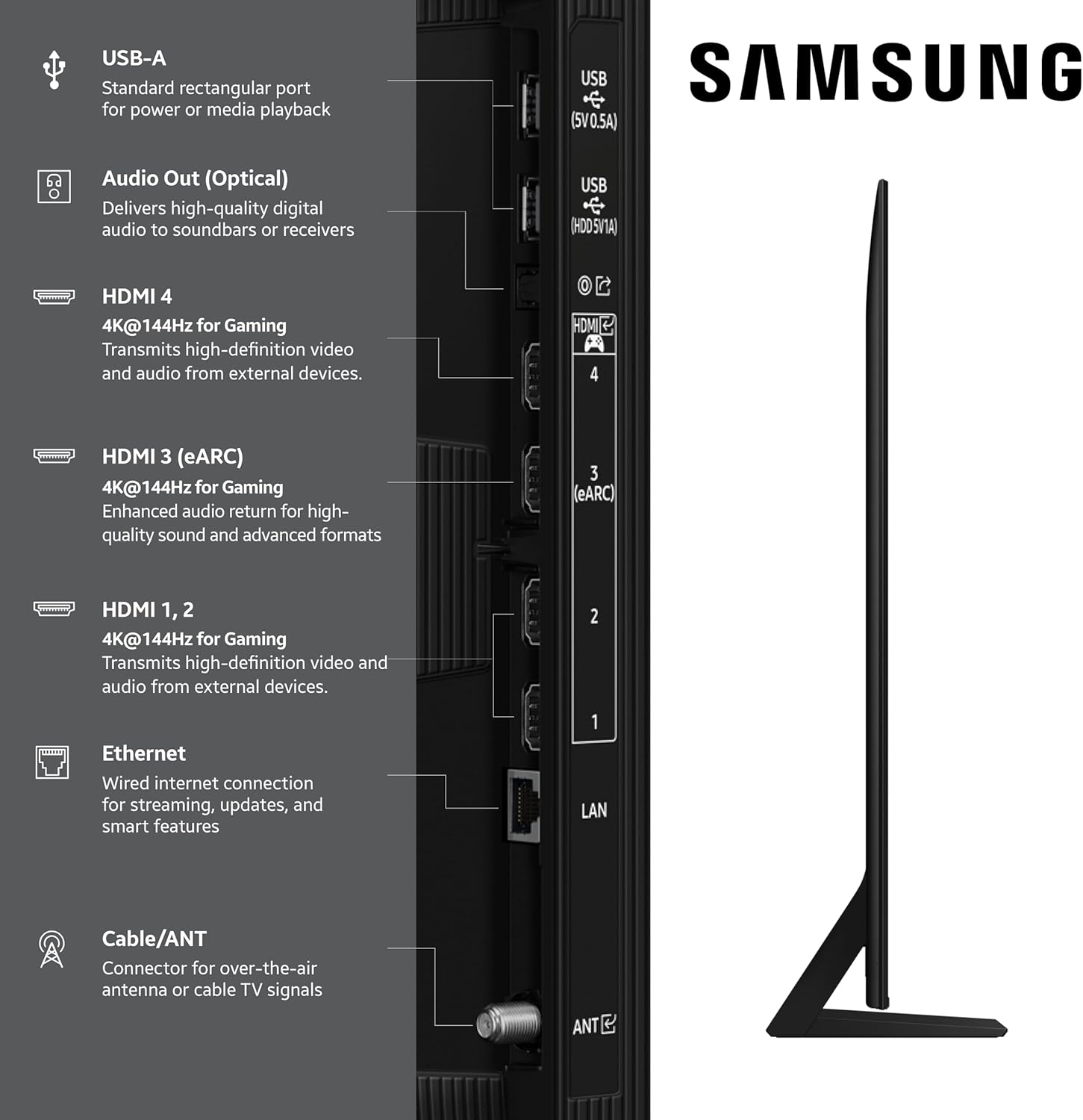 Samsung 75" Class Neo QLED 4K QN70F Samsung Vision AI Smart TV (2025) - QN75QN70FAFXZA
