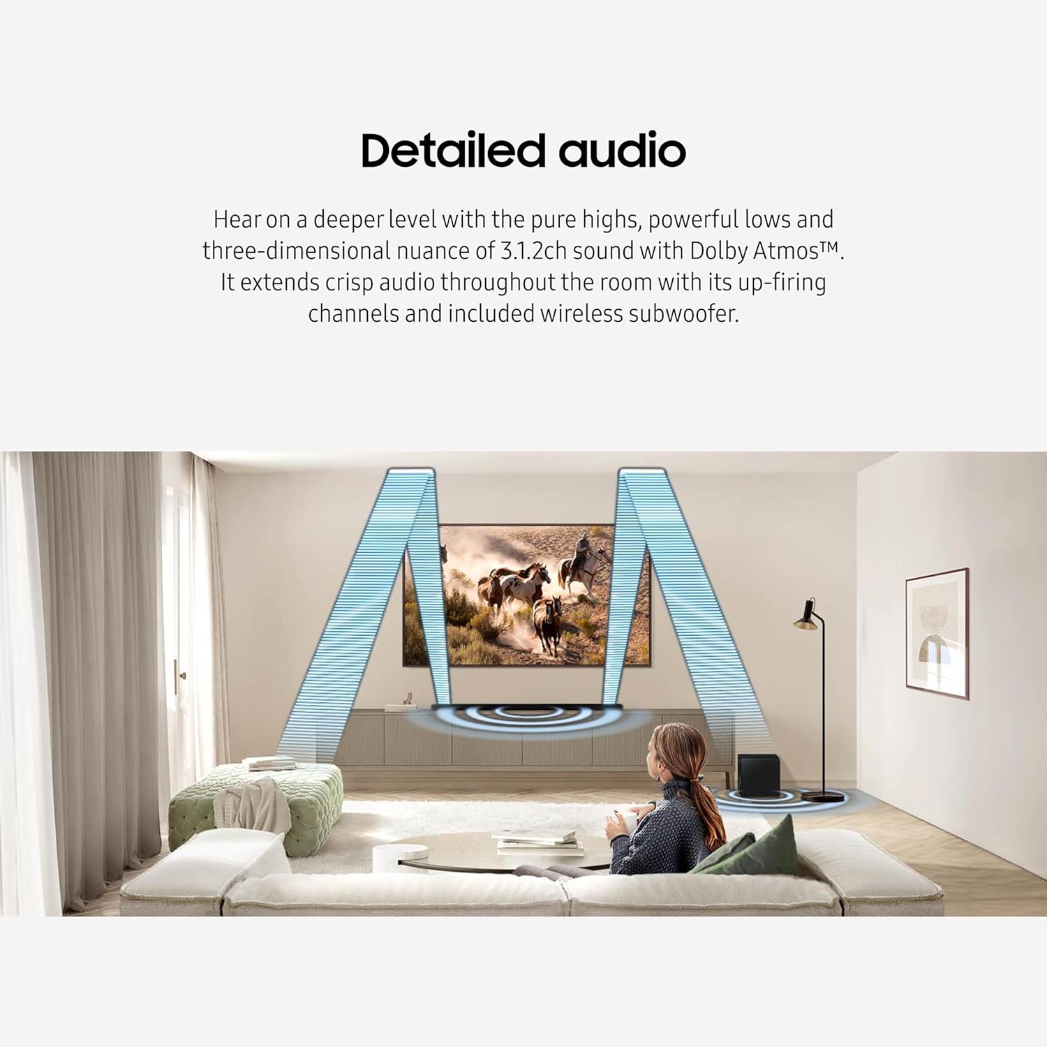 Samsung S-series 3.1.2 ch. Wireless Dolby ATMOS Soundbar (2024) - HW-S800D/ZA