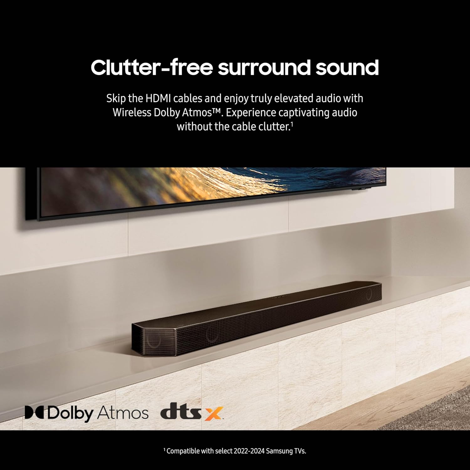 Samsung Q-series 11.1.4 ch. Wireless Dolby ATMOS Soundbar (2024) - HW-Q990D