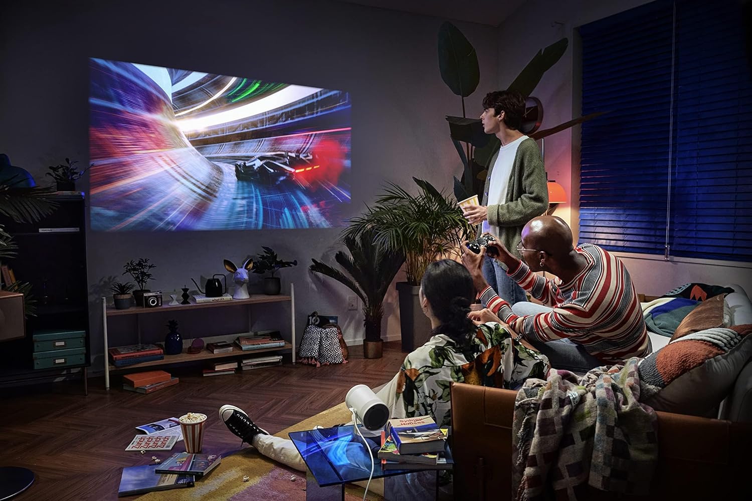 Samsung 30”- 100” Inches The Freestyle 2nd Gen with Gaming Hub Portable Projector (2023) - SP-LFF3CLAXZA