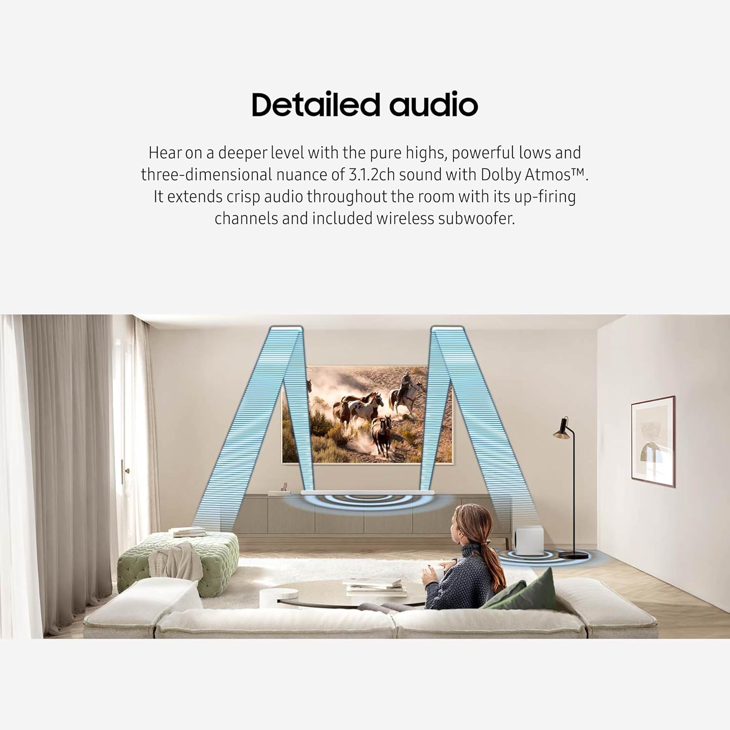 Samsung S-series 3.1.2 ch. Wireless Dolby ATMOS Soundbar (2024) - HW-S801D/ZA