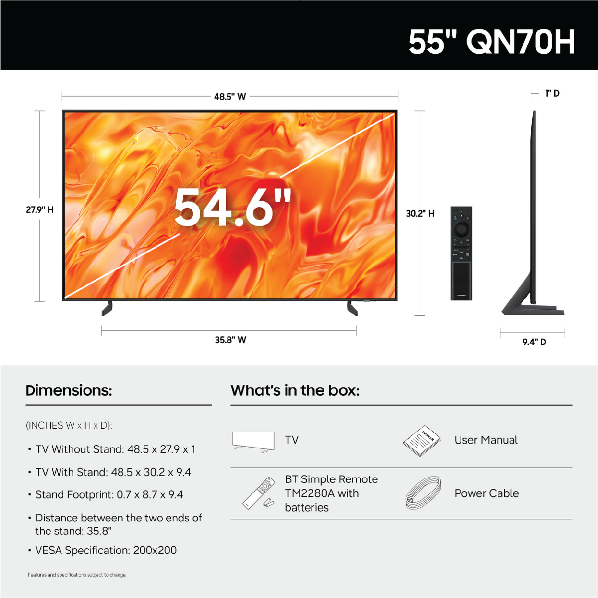 Samsung 55" Class Neo QLED QN70H 4K Samsung Vision AI Smart TV (2026) - QN55QN70HAFXZA (Copy)
