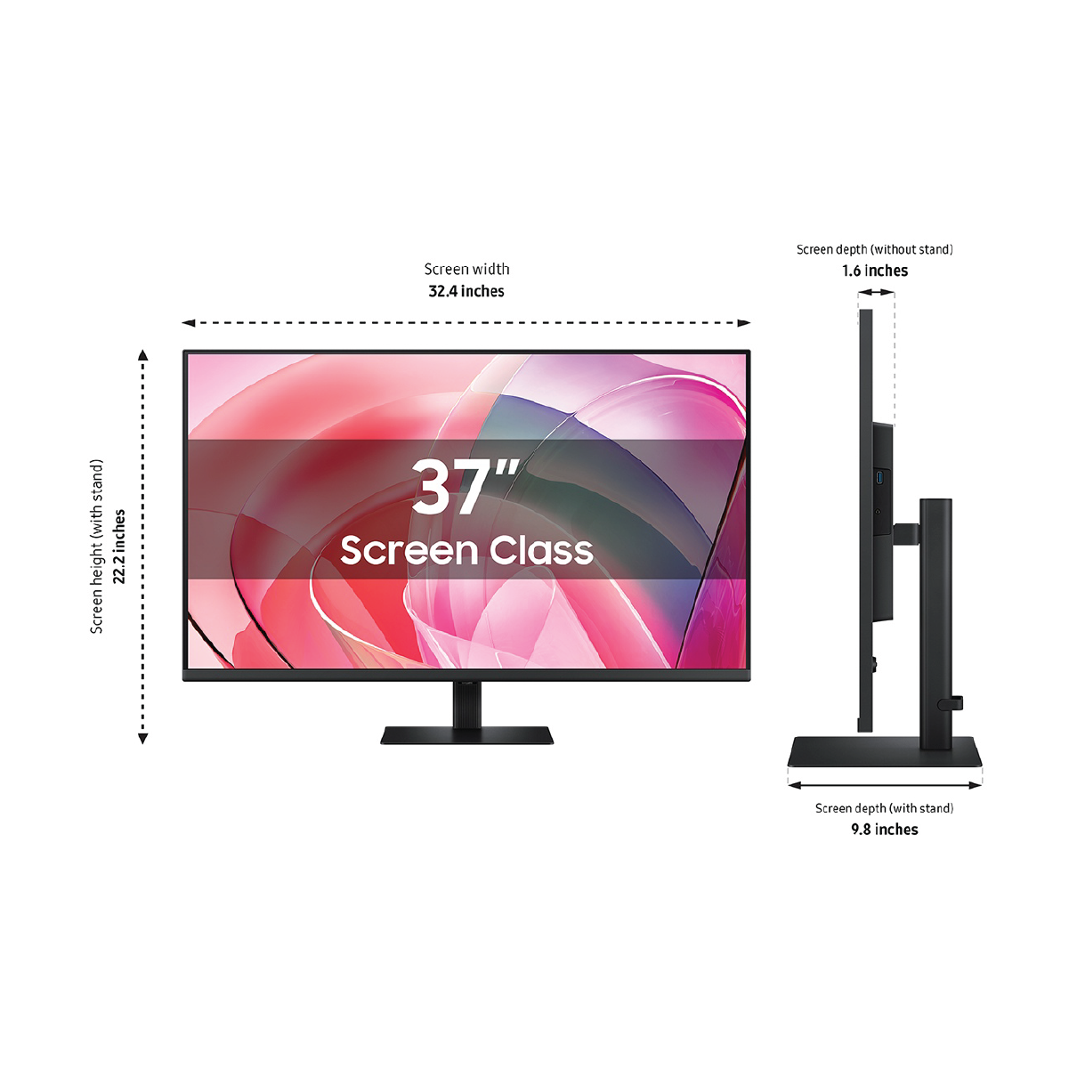 Samsung 37" ViewFinity S7 S70D Monitor - LS37D700EANXZA (2025)