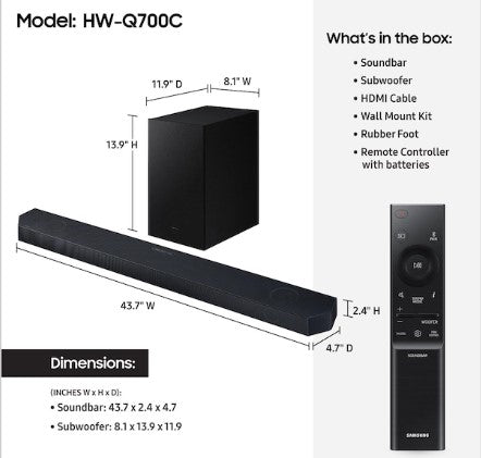 Soundbar samsung shops series 7