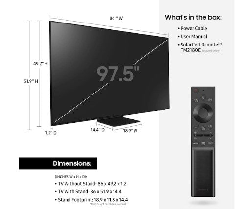 Samsung 98" Class QN90A Neo QLED 4K Smart TV (2021) - QN98QN90AAFXZA