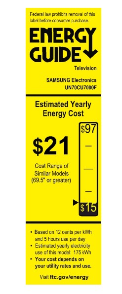 Samsung UN70CU7000F CU7000 Series - 70 Class (69.5 viewable) LED-backlit  LCD TV - Crystal UHD - 4K - UN70CU7000FXZA - TVs 