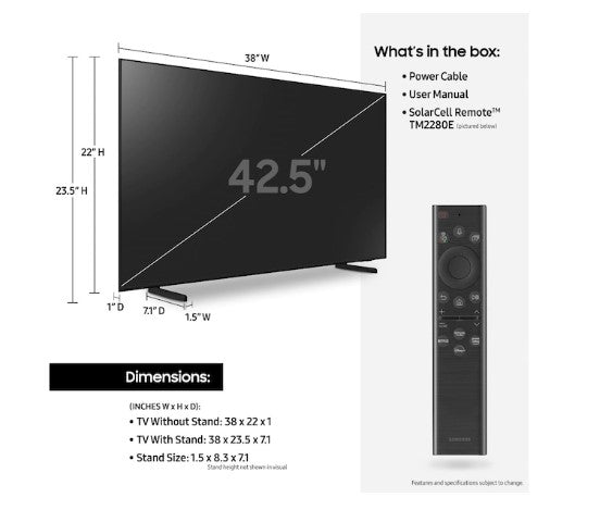 Samsung 43" Class Q60B QLED 4K Smart TV (2021) - QN43Q60BAFXZA